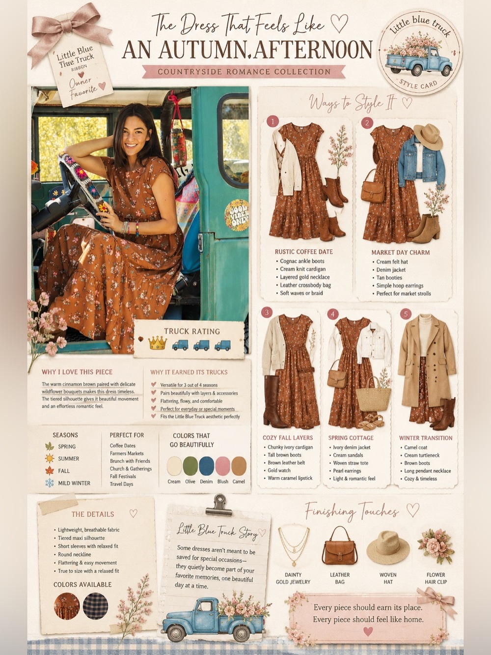 Natural life Brown and pink dress